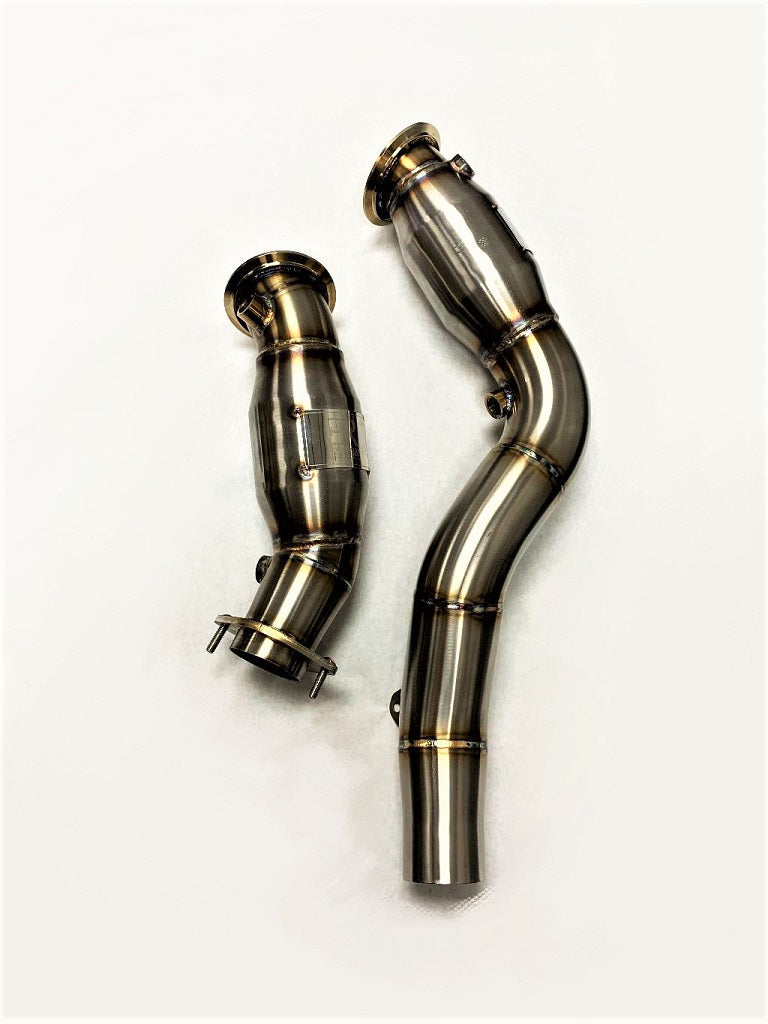 BMW F80/F82/F87 M2C/M3/M4 S55 | Evolution Racewerks Sports Series High Flow Catted Downpipes | House of Apex - House of Apex
