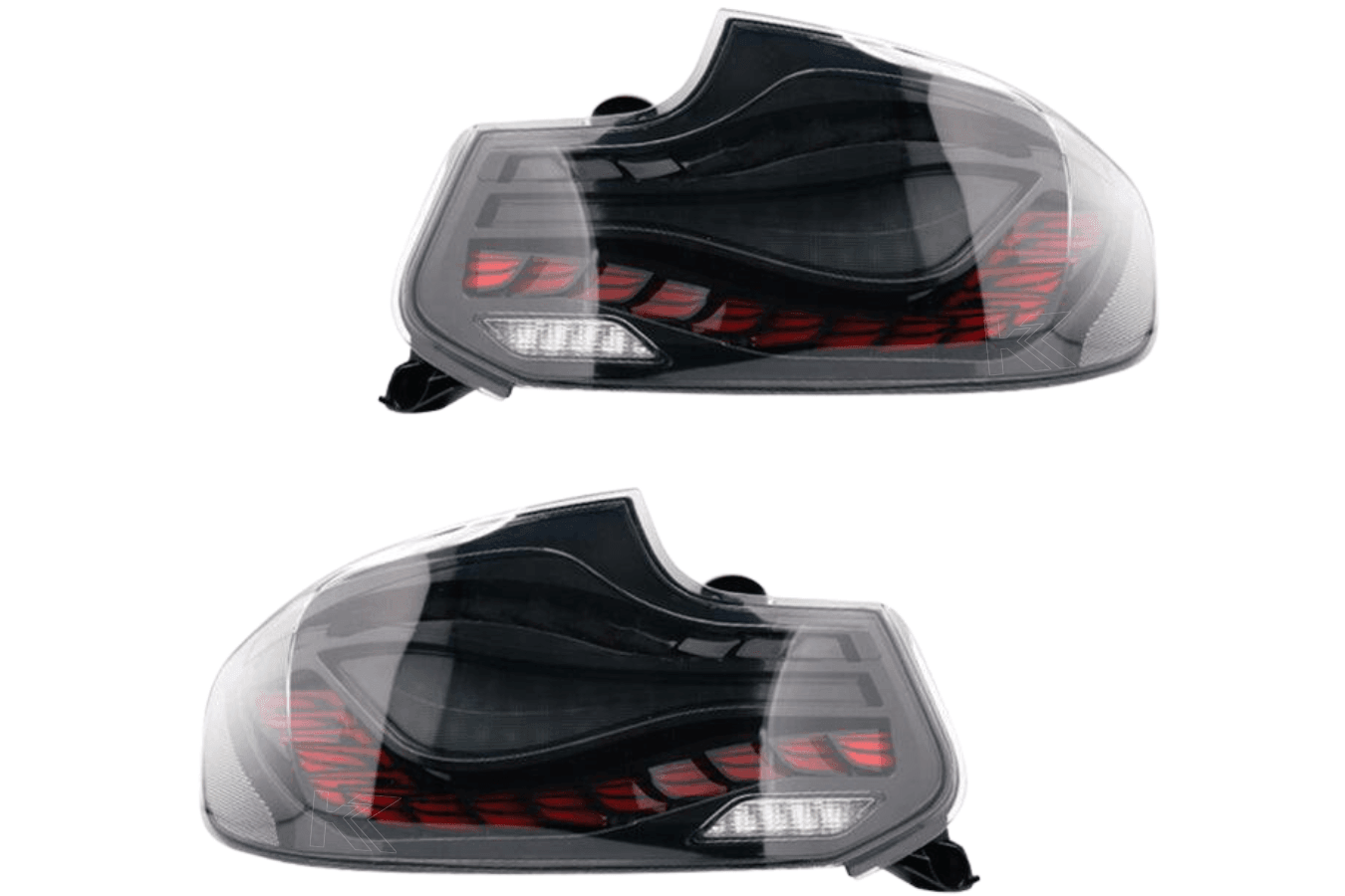 BMW & M2 (F22 F23 F87) Red and Black Dragon Scale OLED Tail Lights