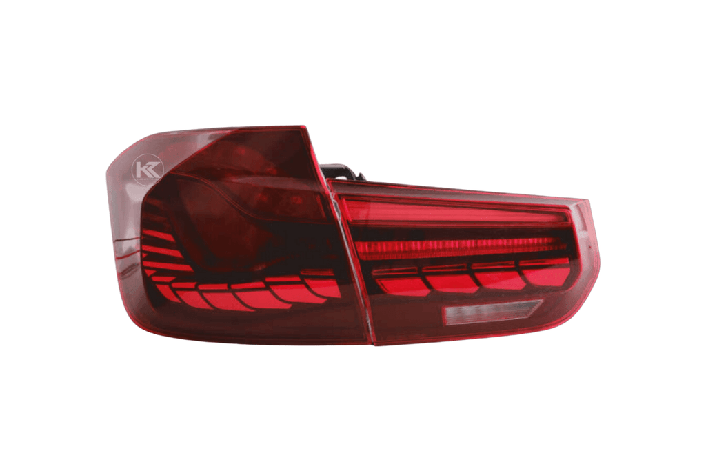 BMW 3-Series 6th Gen F30 F35 F80 GTS Style -Red or Smoked- OLED Dynamic Tail Lights (2012-2019)