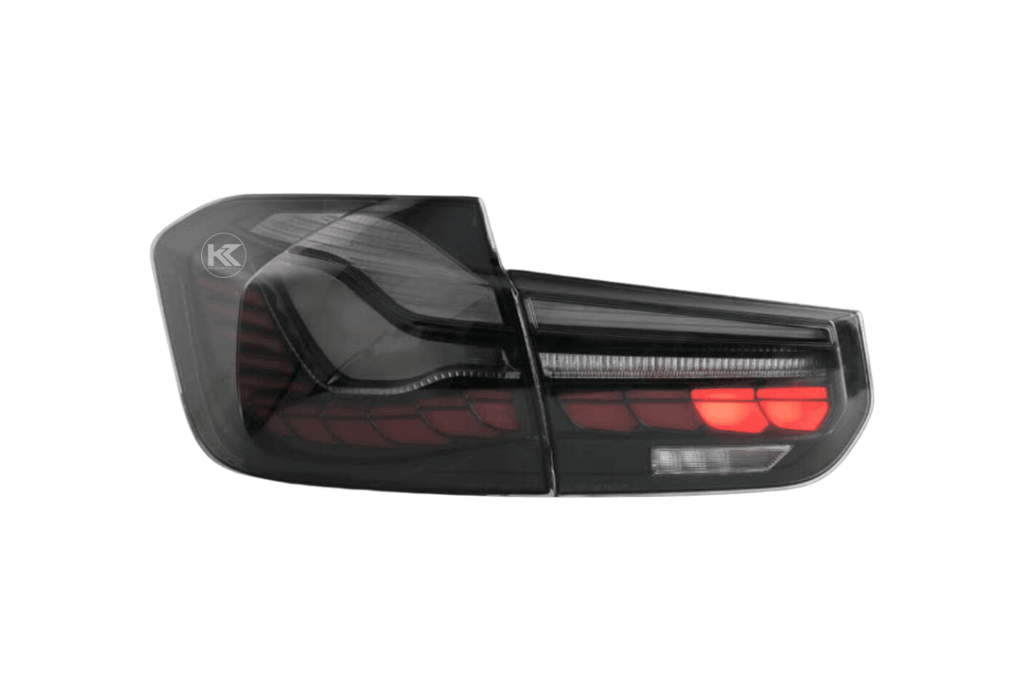 BMW 3-Series 6th Gen F30 F35 F80 GTS Style -Red or Smoked- OLED Dynamic Tail Lights (2012-2019)