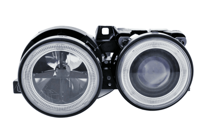 BMW 3-series E30 2/4 Door Black Angel Eyes Headlight Set (1987-1991)