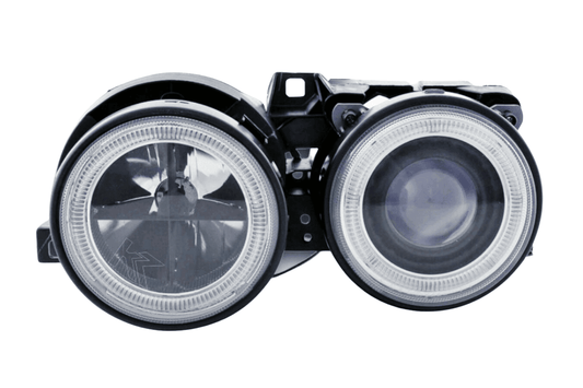 BMW 3-series E30 2/4 Door Black Angel Eyes Headlight Set (1987-1991)