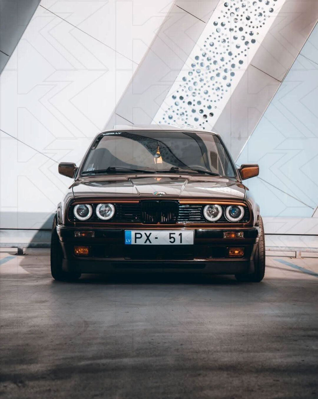 BMW 3-series E30 2/4 Door Black Angel Eyes Headlight Set (1987-1991)