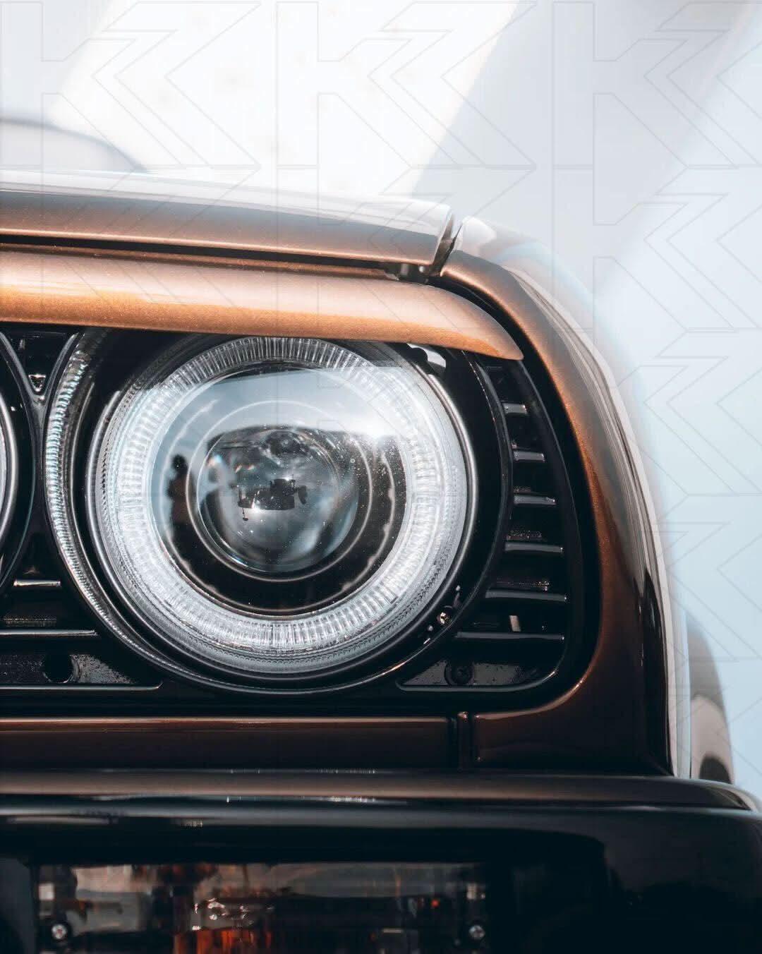 BMW 3-series E30 2/4 Door Black Angel Eyes Headlight Set (1987-1991)