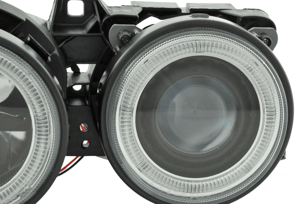 BMW 3-series E30 2/4 Door Black Angel Eyes Headlight Set (1987-1991)