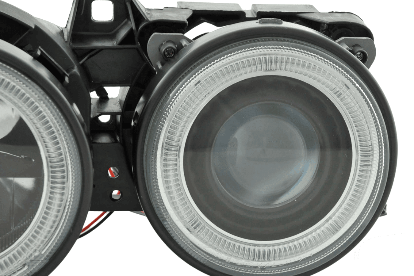 BMW 3-series E30 2/4 Door Black Angel Eyes Headlight Set (1987-1991)