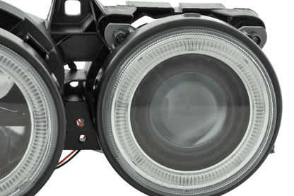 BMW 3-series E30 2/4 Door Black Angel Eyes Headlight Set (1987-1991)
