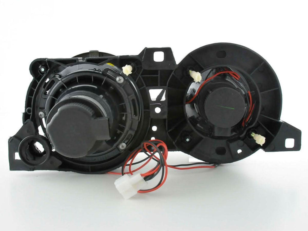 BMW 3-series E30 2/4 Door Black Angel Eyes Headlight Set (1987-1991)