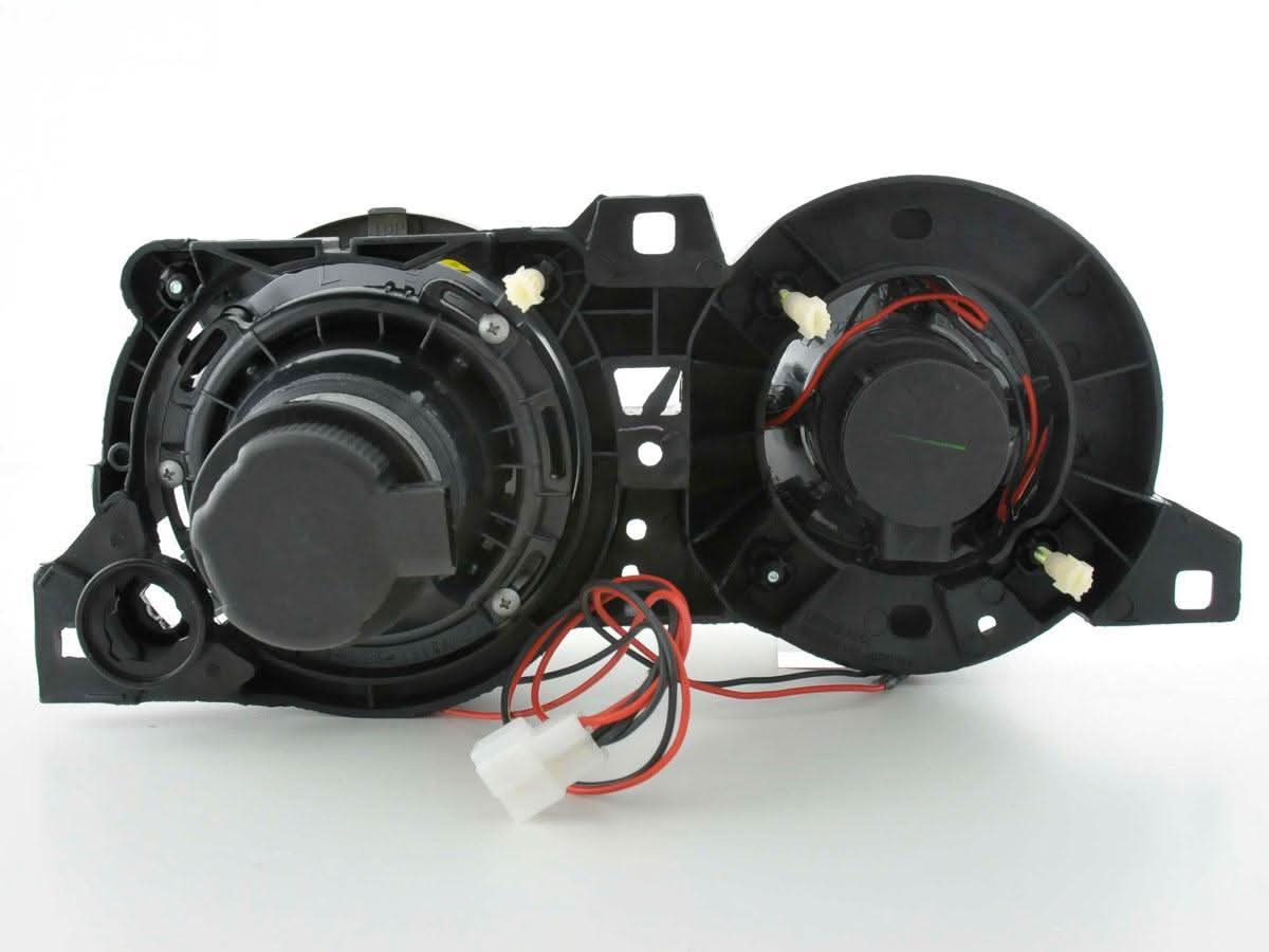 BMW 3-series E30 2/4 Door Black Angel Eyes Headlight Set (1987-1991)