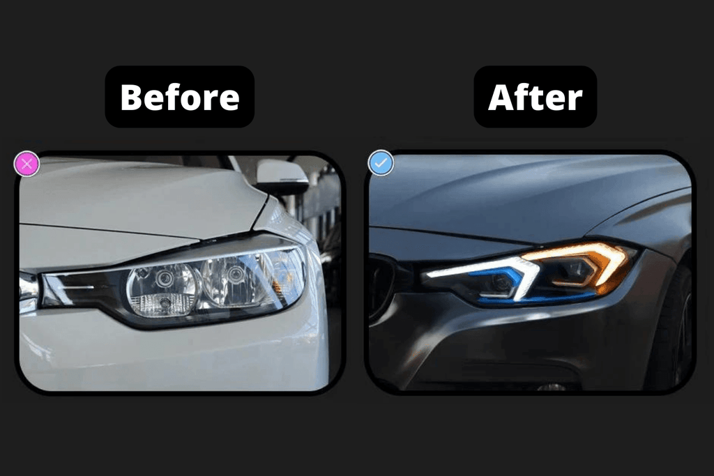 BMW 3-Series F30 F35 "LAZER V2" LED Headlights (2011-2019)