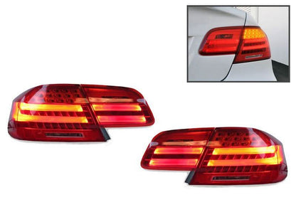 BMW E92 Coupe Euro LCI Look LED Tail Light 4Pcs W/Wiring Included(2007-2010)