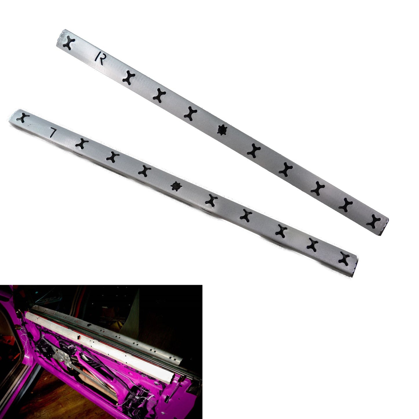Pair of BMW E36 Coupe and Convertible Door Panel Repair Brackets