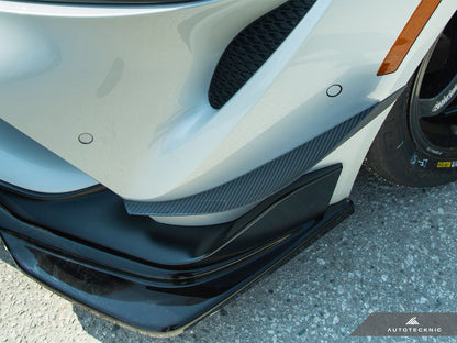AutoTecknic Dry Carbon Canard Set - A90 Supra
