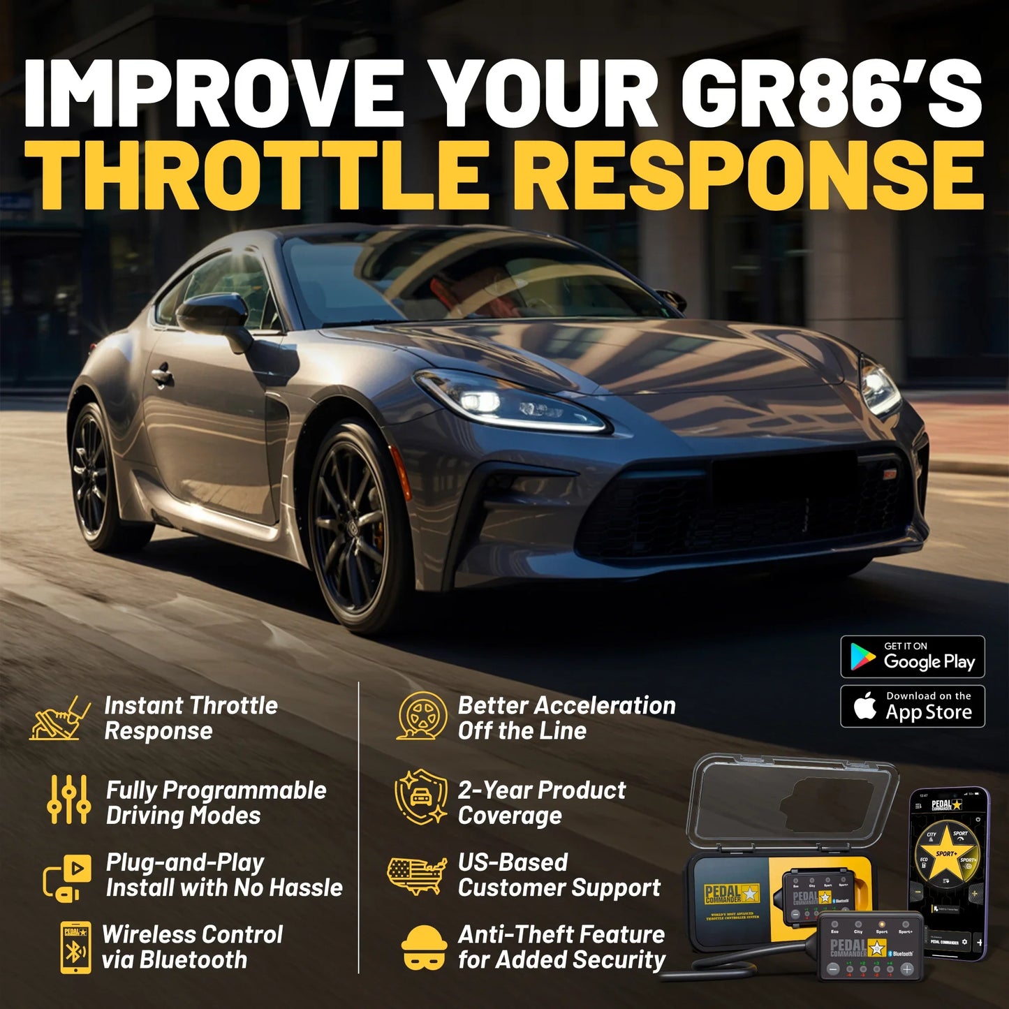 Pedal Commander for Toyota GR86/BRZ