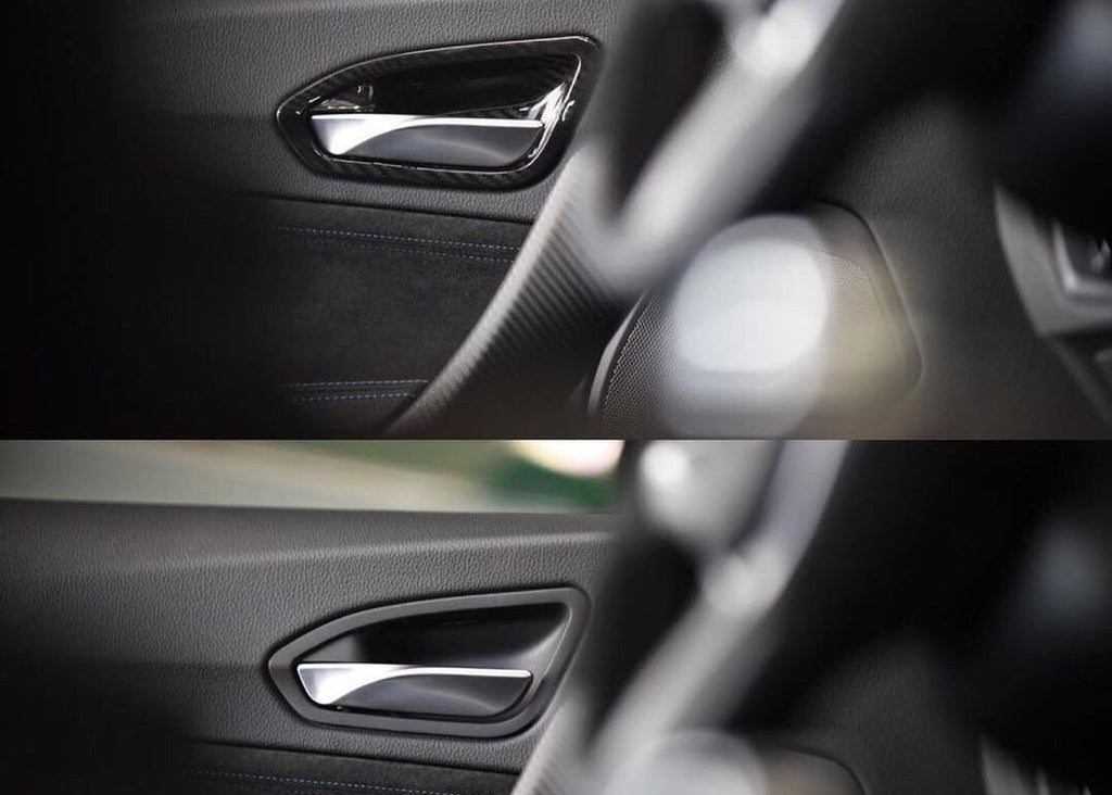 AutoTecknic Dry Carbon Interior Door Handle Trim Set - F87 M2