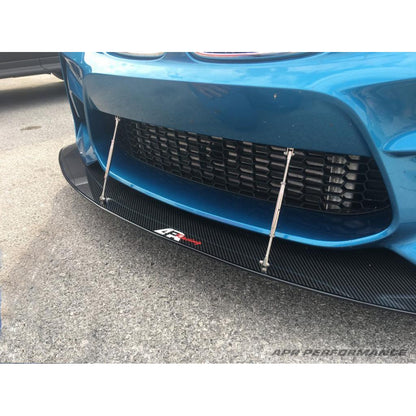 BMW F87 M2 Stock Bumper Carbon Fiber Front Wind Splitter | House of Apex - House of Apex