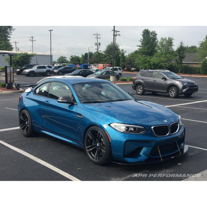 BMW F87 M2 Stock Bumper Carbon Fiber Front Wind Splitter | House of Apex - House of Apex
