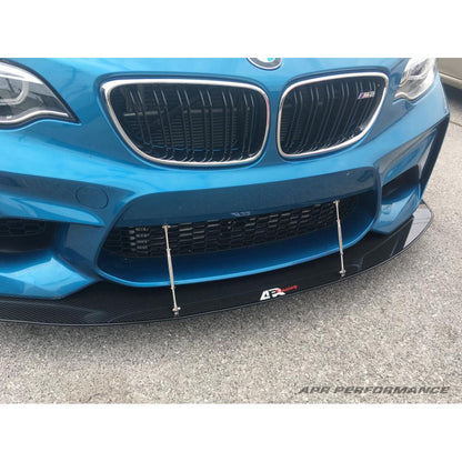 BMW F87 M2 Stock Bumper Carbon Fiber Front Wind Splitter | House of Apex - House of Apex