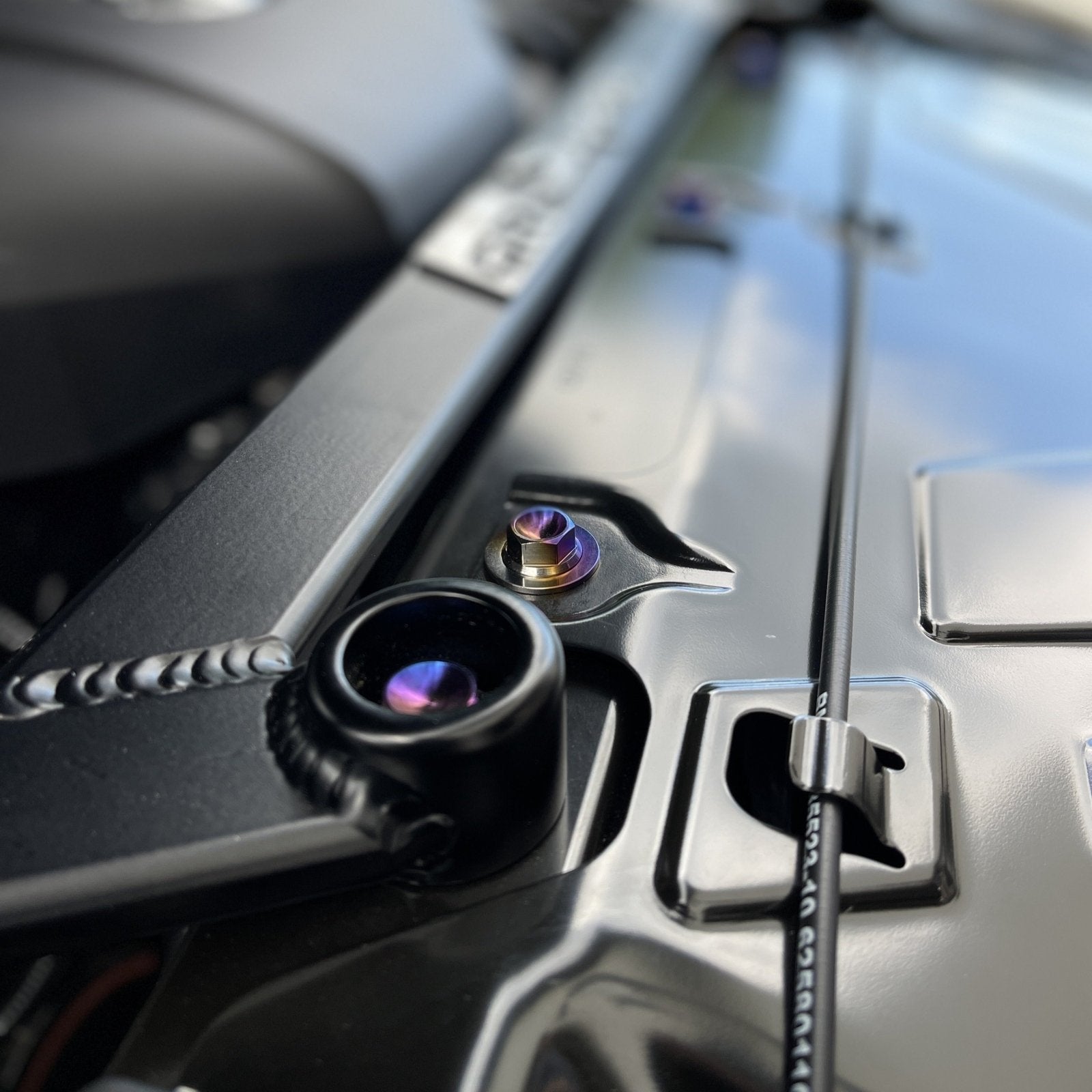 JDC Titanium Engine Bay Dress-Up Hardware Kit | A90 Toyota Supra | House of Apex - House of Apex