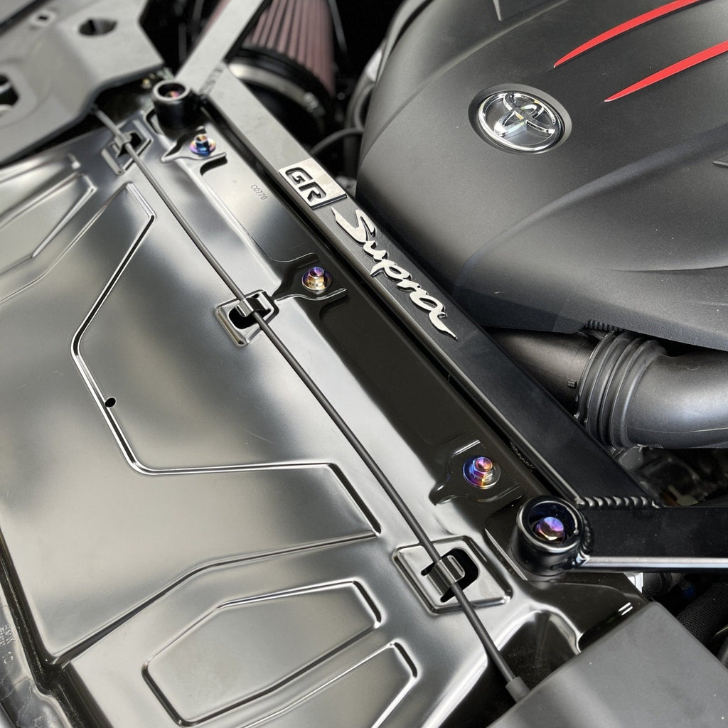 JDC Titanium Engine Bay Dress-Up Hardware Kit | A90 Toyota Supra | House of Apex - House of Apex