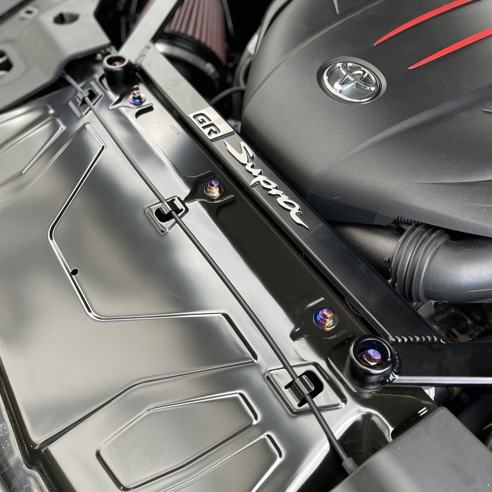 JDC Titanium Engine Bay Dress-Up Hardware Kit | A90 Toyota Supra | House of Apex - House of Apex