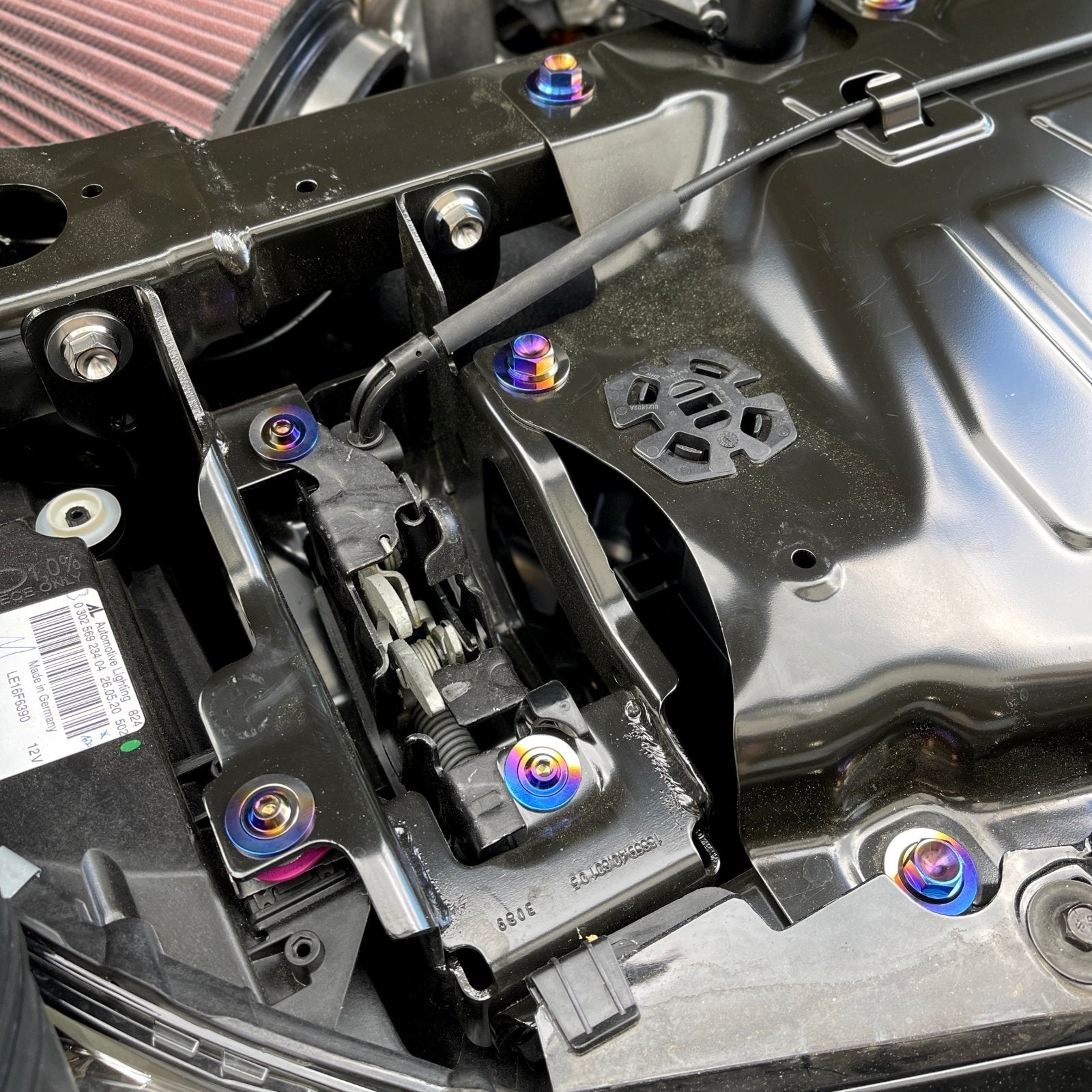 JDC Titanium Engine Bay Dress-Up Hardware Kit | A90 Toyota Supra | House of Apex - House of Apex