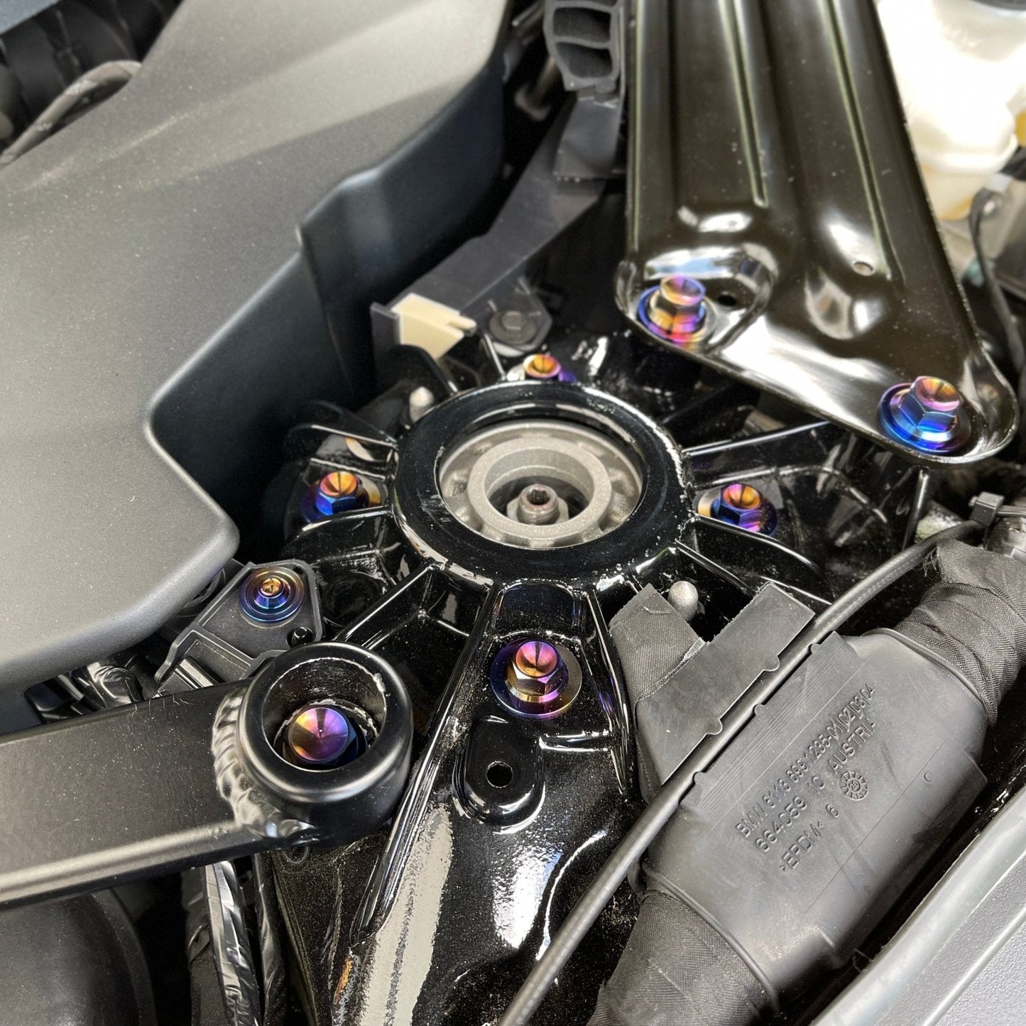 JDC Titanium Engine Bay Dress-Up Hardware Kit | A90 Toyota Supra | House of Apex - House of Apex