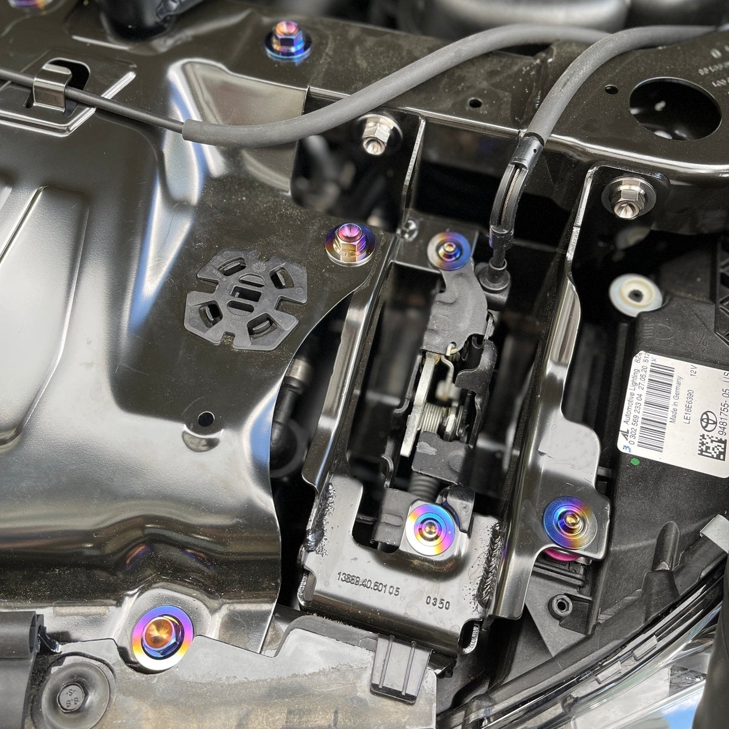 JDC Titanium Hood Latch Mechanism Hardware Kit | A90 Toyota Supra | House of Apex - House of Apex