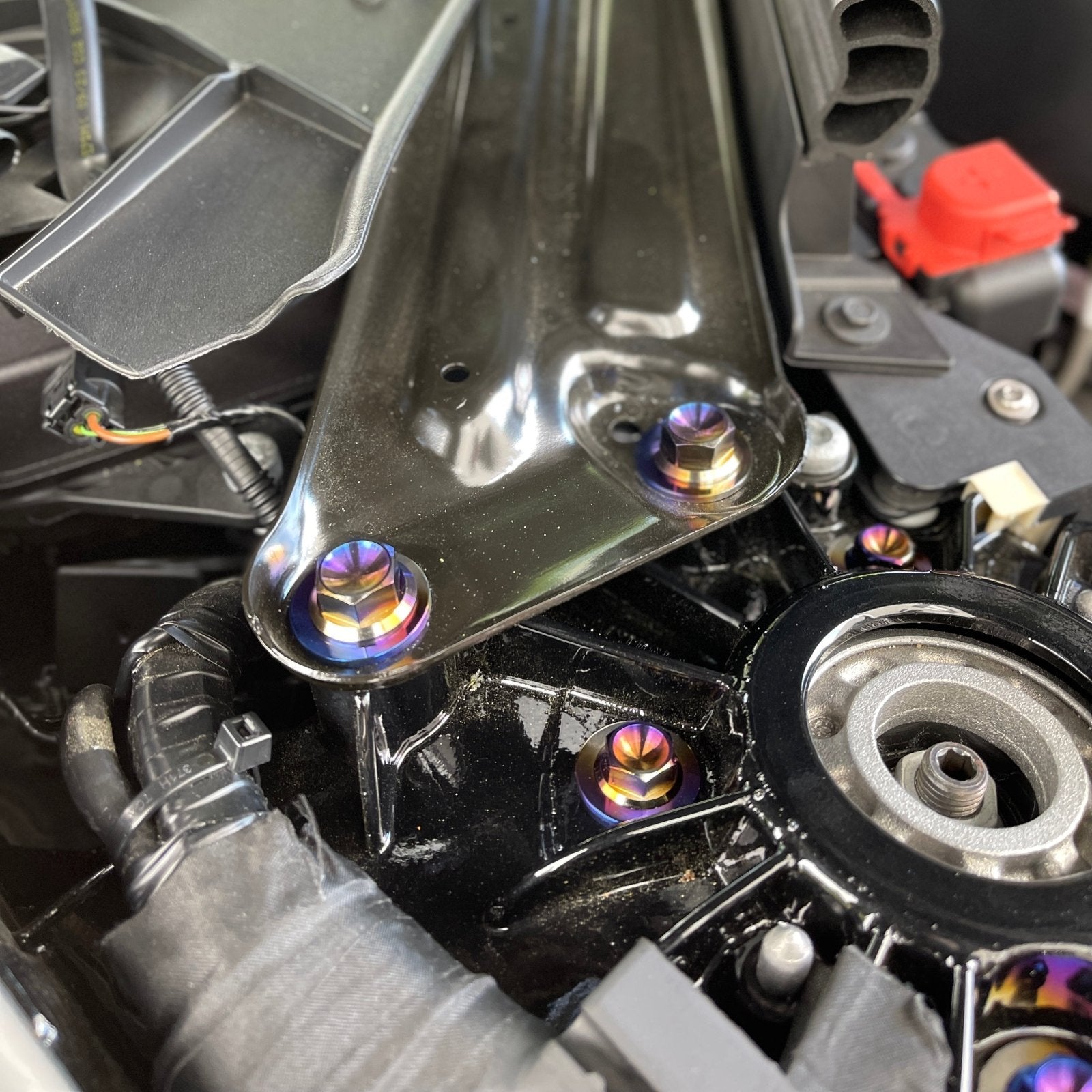 JDC Titanium Rear Strut Brace Hardware Kit | A90 Toyota Supra | House of Apex - House of Apex