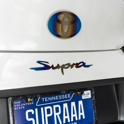 JDC Titanium "Supra" Badge | A90 Toyota Supra | House of Apex - House of Apex