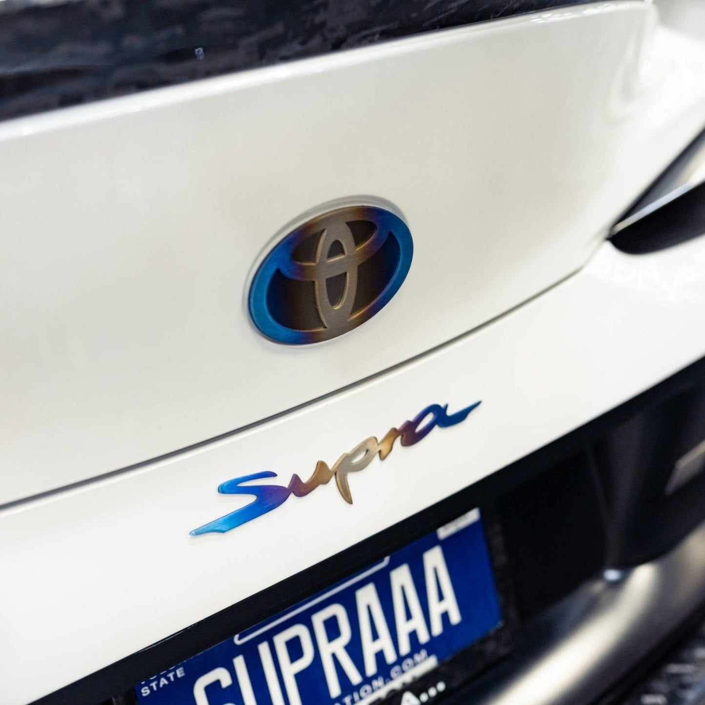 JDC Titanium "Supra" Badge | A90 Toyota Supra | House of Apex - House of Apex