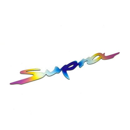 JDC Titanium "Supra" Badge | A90 Toyota Supra | House of Apex - House of Apex