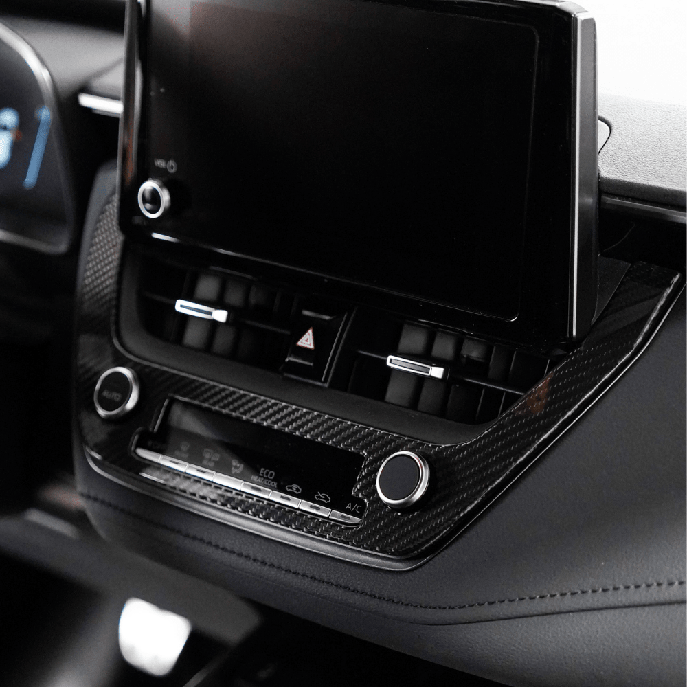 Toyota GR Corolla Carbon Fiber Center AC Knob Panel Cover