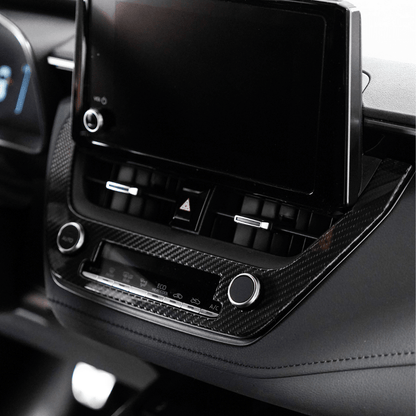 Toyota GR Corolla Carbon Fiber Center AC Knob Panel Cover