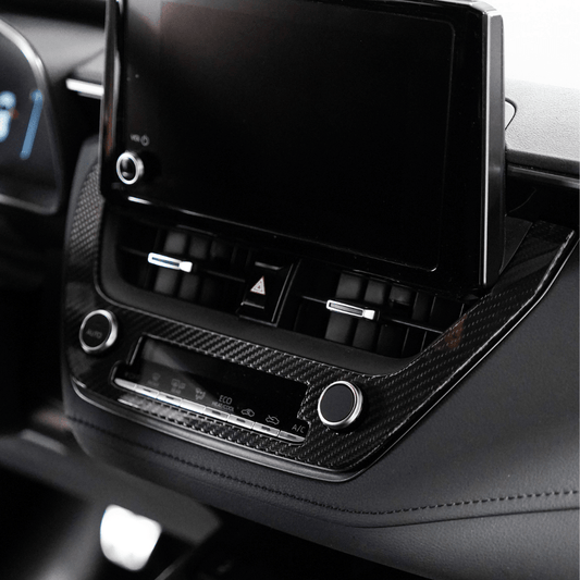 Toyota GR Corolla Carbon Fiber Center AC Knob Panel Cover