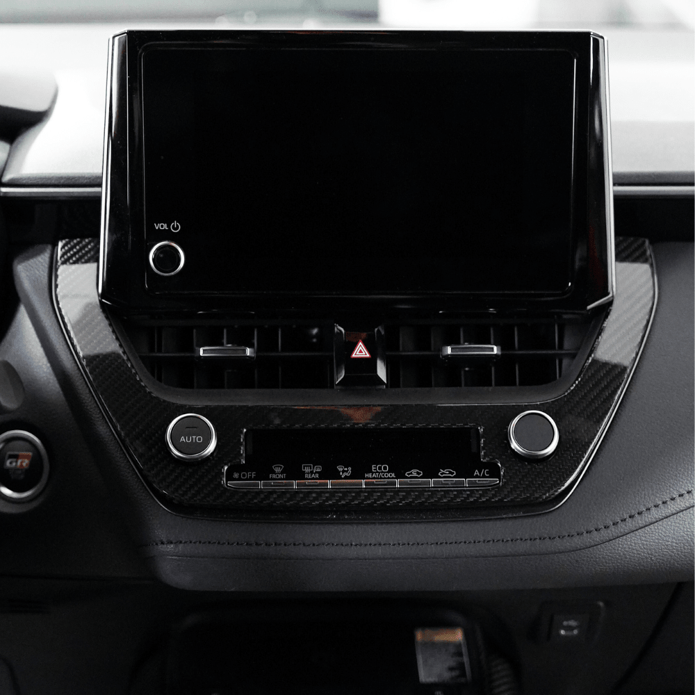 Toyota GR Corolla Carbon Fiber Center AC Knob Panel Cover