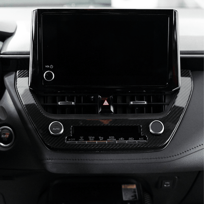 Toyota GR Corolla Carbon Fiber Center AC Knob Panel Cover