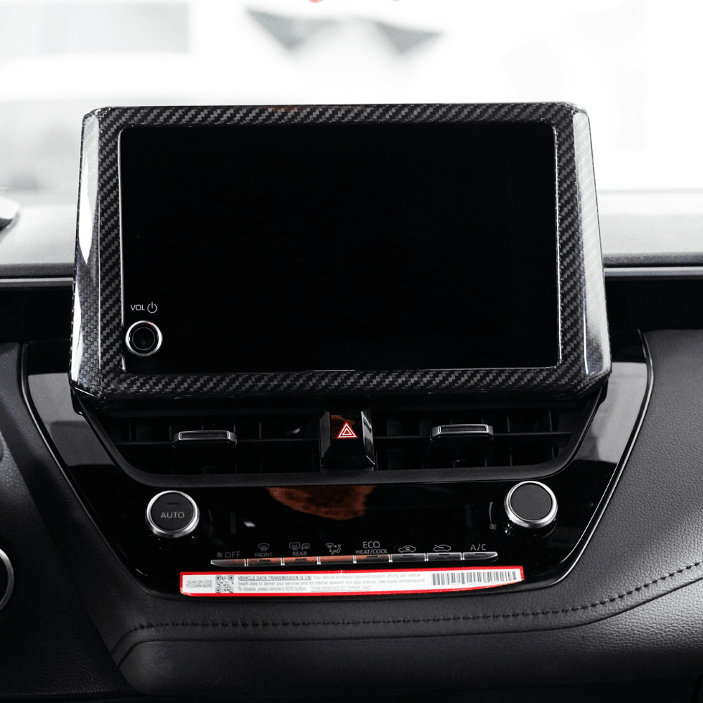Toyota GR Corolla Carbon Fiber Screen Bezel Cover
