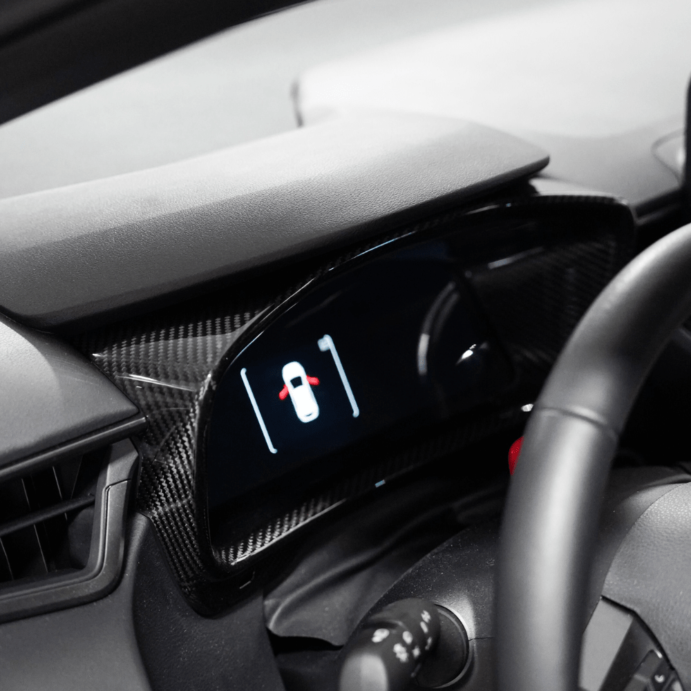 Toyota GR Corolla Carbon Fiber Instrument Cluster Frame Cover