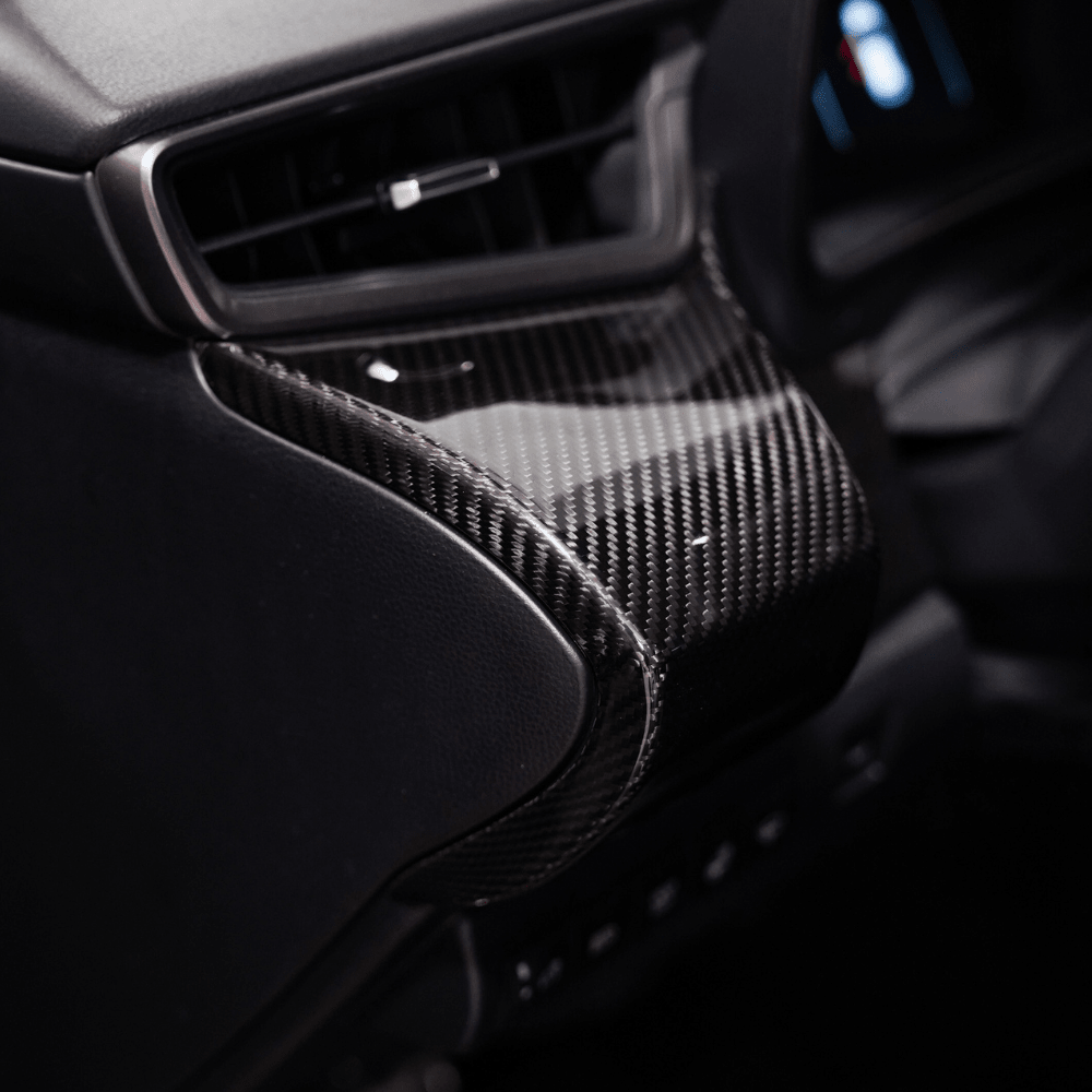 Toyota GR Corolla Carbon Fiber Driver Dash Trim Cover