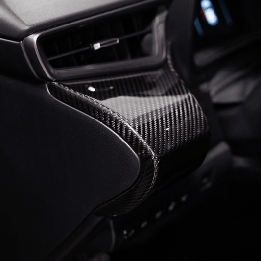 Toyota GR Corolla Carbon Fiber Driver Dash Trim Cover