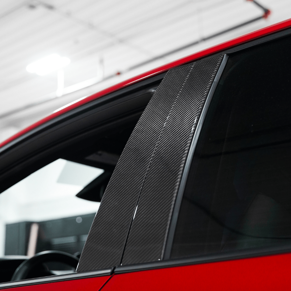 Toyota GR Corolla Carbon Fiber Exterior B-Pillar Covers