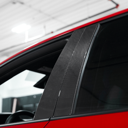 Toyota GR Corolla Carbon Fiber Exterior B-Pillar Covers