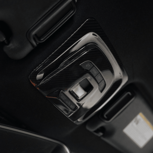 Toyota GR Corolla Carbon Fiber Overhead Map Light Switch Cover