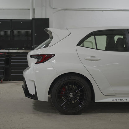 Toyota GR Corolla OEM Style Paint Matched/Gloss Black/Carbon Fiber Rear Spoiler