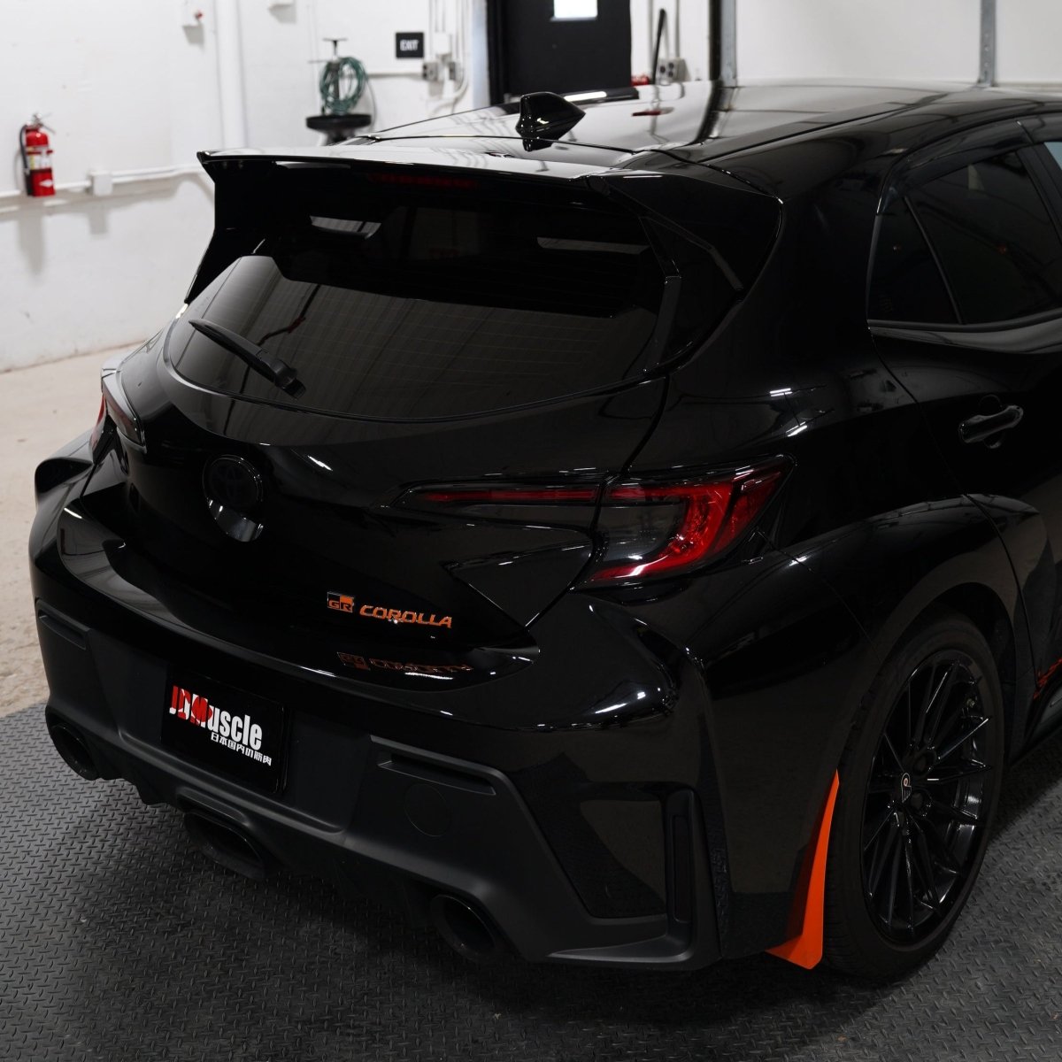 Toyota GR Corolla OEM Style Paint Matched/Gloss Black/Carbon Fiber Rear Spoiler