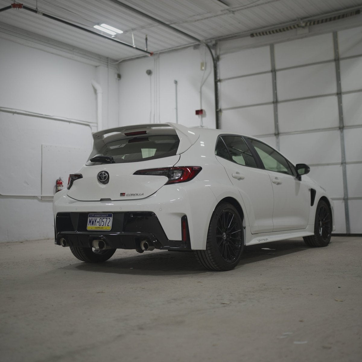 Toyota GR Corolla OEM Style Paint Matched/Gloss Black/Carbon Fiber Rear Spoiler
