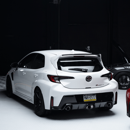 Toyota GR Corolla Paint Matched/Gloss Black/Carbon Fiber Spec D Rear Spoiler
