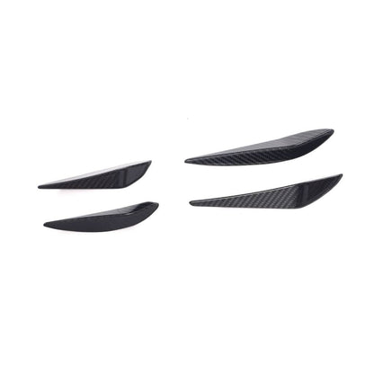 Dry Carbon Fiber Front Bumper Canards (3-Piece Set) – BMW G80 M3 & G82 G83 M4 Competition (2021–Present)