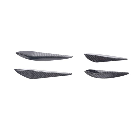 Dry Carbon Fiber Front Bumper Canards (3-Piece Set) – BMW G80 M3 & G82 G83 M4 Competition (2021–Present)